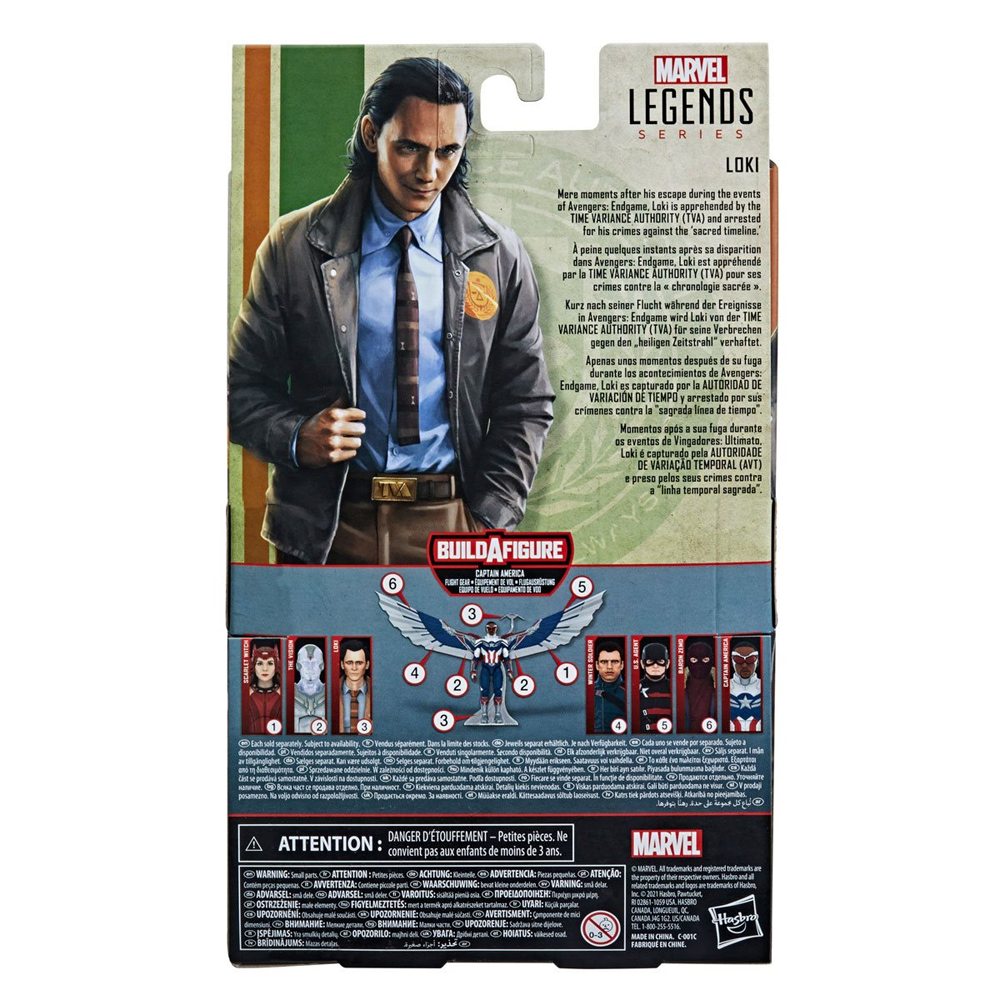 Loki: Marvel Legends: Loki 6-Inch Action Figure (Captain America Flight Gear Build-A-Figure) (ONLINE ORDER ONLY)