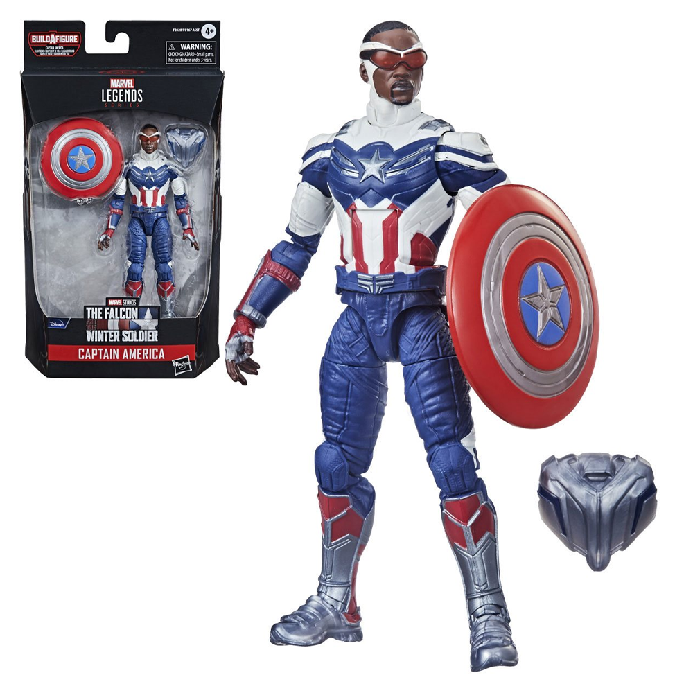 Captain America: Marvel Legends: Captain America Sam Wilson 6-Inch Action Figure (Captain America Flight Gear BAF) (ONLINE ORDER ONLY)