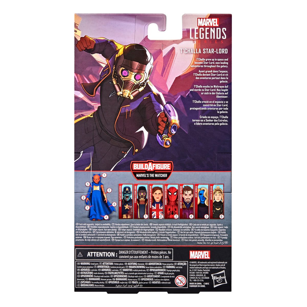 Marvel Legends: What If? - T'Challa Star-Lord 6-Inch Action Figure (Watcher Major Build-A-Figure) (ONLINE ORDER ONLY)
