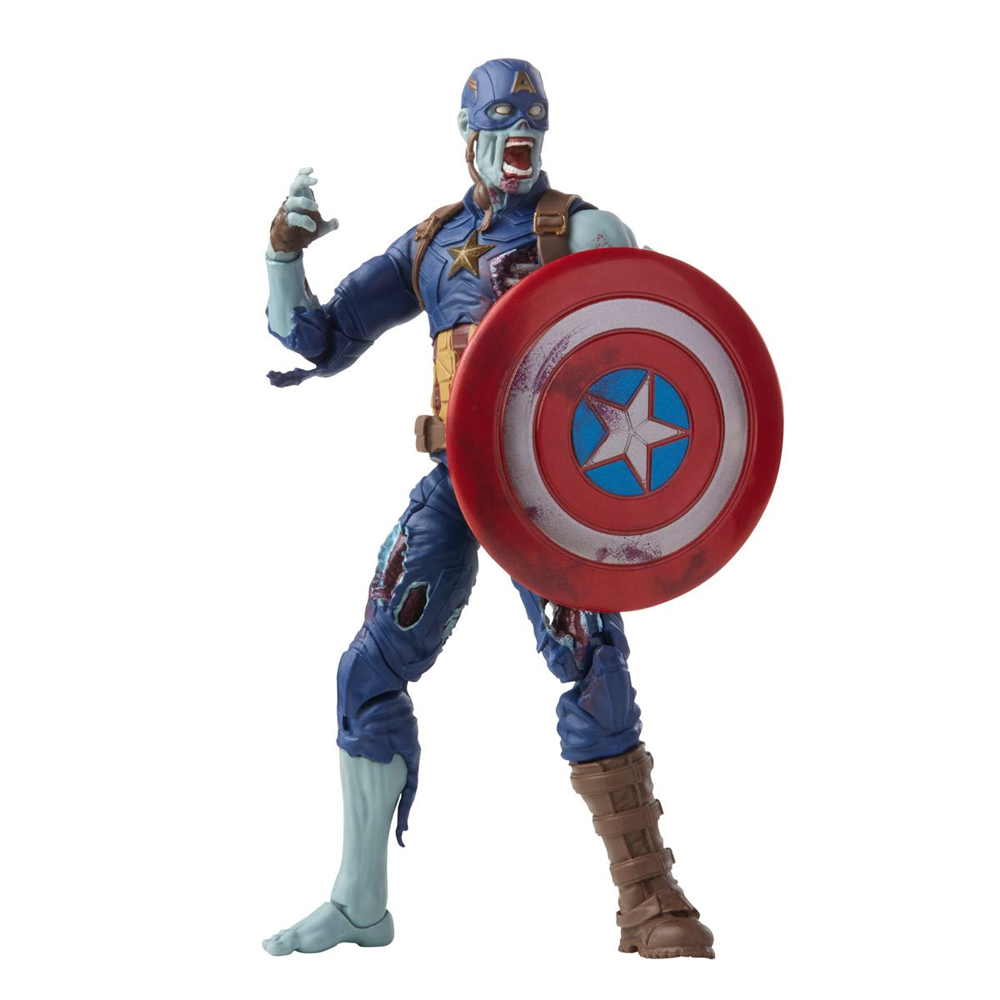Marvel Legends: What If? - Zombie Captain America 6-Inch Action Figure (Watcher Major Build-A-Figure) (ONLINE ORDER ONLY)