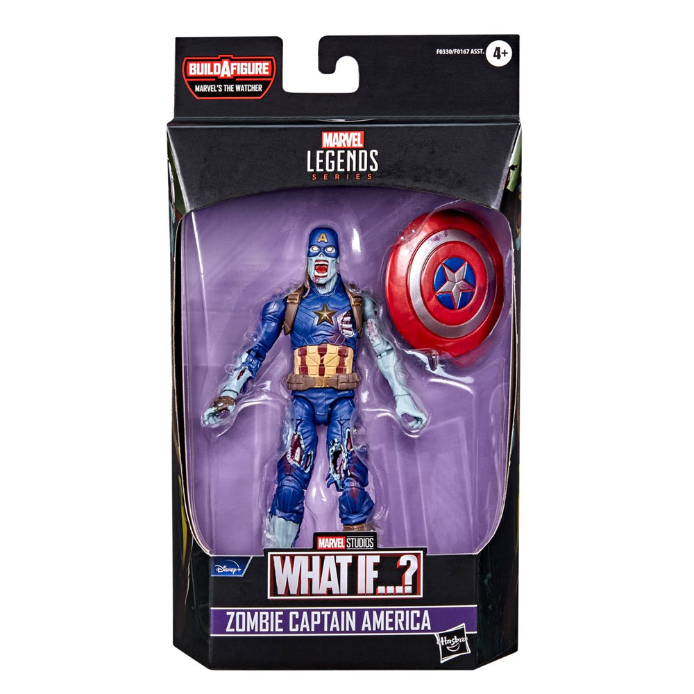 Marvel Legends: What If? - Zombie Captain America 6-Inch Action Figure (Watcher Major Build-A-Figure) (ONLINE ORDER ONLY)