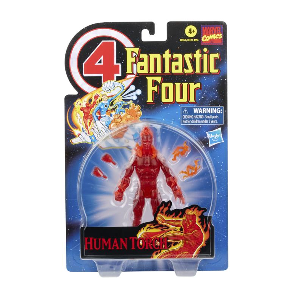Retro Marvel Legends: Fantastic Four - Human Torch 6-Inch Action Figure (ONLINE ORDER ONLY)