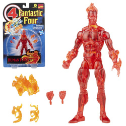 Retro Marvel Legends: Fantastic Four - Human Torch 6-Inch Action Figure (ONLINE ORDER ONLY)