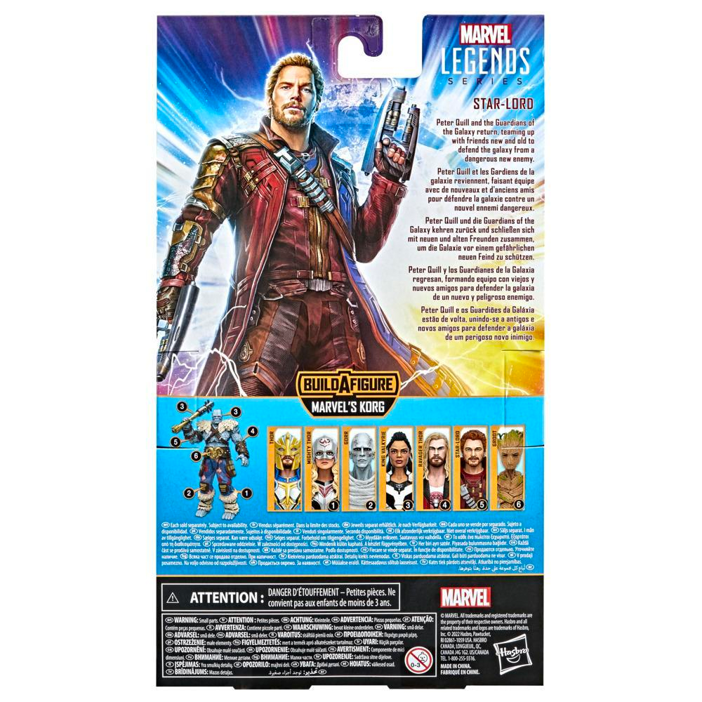 Marvel Legends: Thor: Love and Thunder - Star-Lord 6-Inch Action Figure (Korg Build-A-Figure) (ONLINE ORDER ONLY)