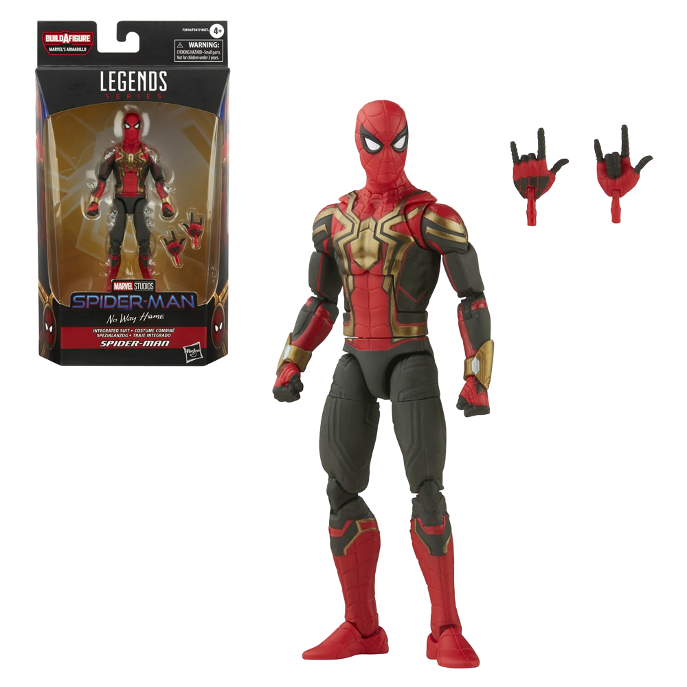 Marvel Legends: Spider-Man 3 - Integrated Suit Spider-Man 6-Inch Action Figure (Armadillo Build-A-Figure) (ONLINE ORDER ONLY)