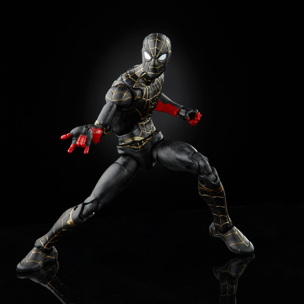 Marvel Legends: Spider-Man 3 - Black and Gold Spider-Man 6-Inch Action Figure (Armadillo Build-A-Figure) (ONLINE ORDER ONLY)
