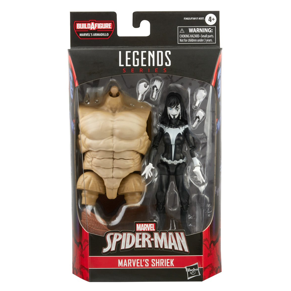 Marvel Legends: Spider-Man 3 - Marvel's Shriek 6-Inch Action Figure (Armadillo Build-A-Figure) (ONLINE ORDER ONLY)