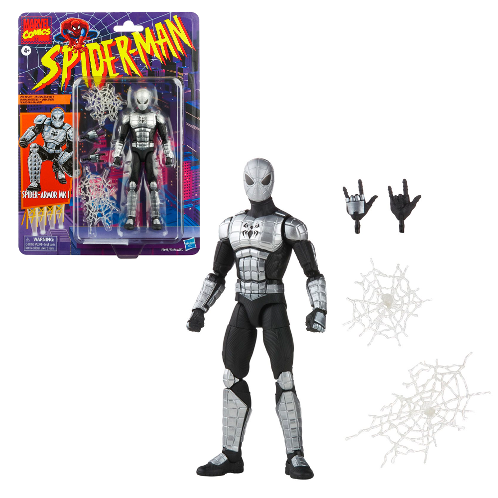 Retro Marvel Legends: Spider-Man - Spider-Armor MK I 6-Inch Action Figure (ONLINE ORDER ONLY)