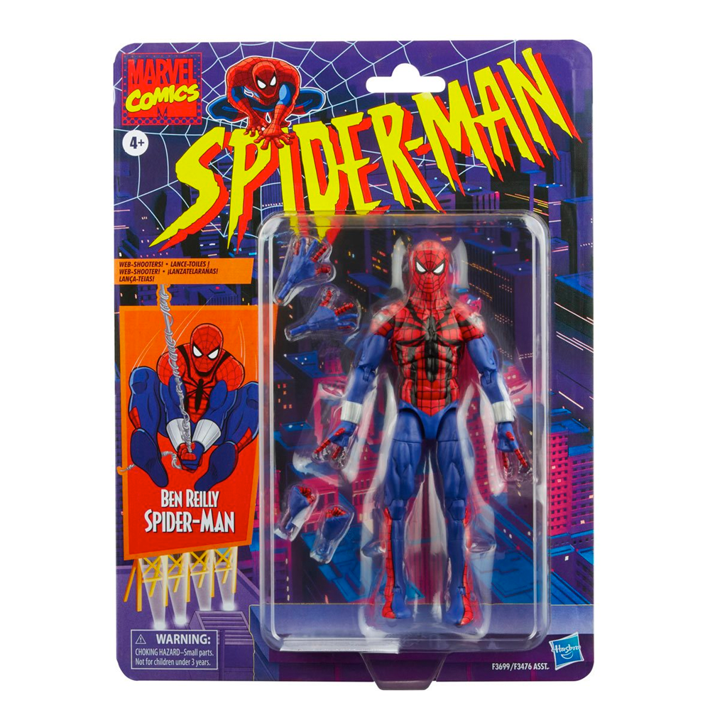 Retro Marvel Legends: Spider-Man - Ben Reilly Spider-Man 6-Inch Action Figure (ONLINE ORDER ONLY)