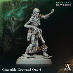 3D Printed Archvillain Games High Seas - Gravetide Gravetide Drowned One 28 32mm D&D (Online Only)