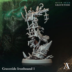 3D Printed Archvillain Games High Seas - Gravetide Gravetide Ironbound 28 32mm D&D (Online Only)