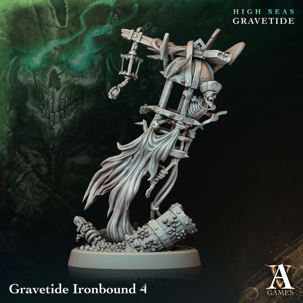3D Printed Archvillain Games High Seas - Gravetide Gravetide Ironbound 28 32mm D&D (Online Only)