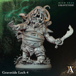 3D Printed Archvillain Games High Seas - Gravetide Gravetide Lech 28 32mm D&D (Online Only)