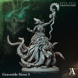 3D Printed Archvillain Games High Seas - Gravetide Gravetide Siren 28 32mm D&D (Online Only)