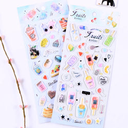 Kawaii Bullet Jelly Milk Series Children Stickers DIY Decorative Sticker Mobile Phone Stickers School Cute Stationery (ONLINE ORDER ONLY)