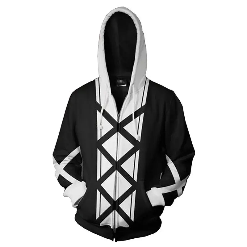 Bleach Anime Hoodie: Ichigo & Kenpachi Cosplay Sweatshirt