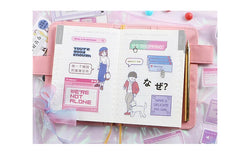 20Pcs/lot Japanese Harajuku Kawaii Decorative Stickers Scrapbooking Diy Diary Journal Stick Label Cute Stationery Kids Gift (ONLINE ORDER ONLY)