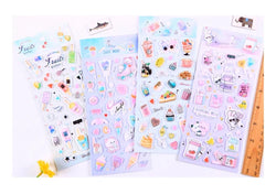 Kawaii Bullet Jelly Milk Series Children Stickers DIY Decorative Sticker Mobile Phone Stickers School Cute Stationery (ONLINE ORDER ONLY)