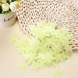 100 Glow in the Dark Star Wall Stickers for Kids Rooms Decor (ONLINE ORDER ONLY)