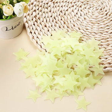 100 Glow in the Dark Star Wall Stickers for Kids Rooms Decor (ONLINE ORDER ONLY)