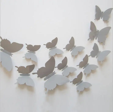 3D Butterfly Wall Stickers Set - 12Pcs Home Decor (Online Order Only)