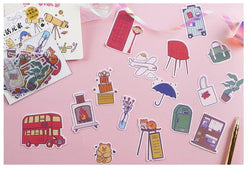 20Pcs/lot Japanese Harajuku Kawaii Decorative Stickers Scrapbooking Diy Diary Journal Stick Label Cute Stationery Kids Gift (ONLINE ORDER ONLY)