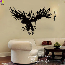Eagle Wall Sticker Decal - Large Soaring Bird Vinyl Art for Living Room Bedroom Decor (Online Order Only)