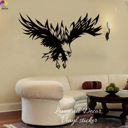 Eagle Wall Sticker Decal - Large Soaring Bird Vinyl Art for Living Room Bedroom Decor (Online Order Only)