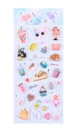 Kawaii Bullet Jelly Milk Series Children Stickers DIY Decorative Sticker Mobile Phone Stickers School Cute Stationery (ONLINE ORDER ONLY)