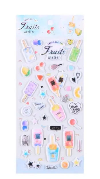 Kawaii Bullet Jelly Milk Series Children Stickers DIY Decorative Sticker Mobile Phone Stickers School Cute Stationery (ONLINE ORDER ONLY)