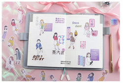 20Pcs/lot Japanese Harajuku Kawaii Decorative Stickers Scrapbooking Diy Diary Journal Stick Label Cute Stationery Kids Gift (ONLINE ORDER ONLY)