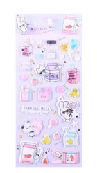 Kawaii Bullet Jelly Milk Series Children Stickers DIY Decorative Sticker Mobile Phone Stickers School Cute Stationery (ONLINE ORDER ONLY)