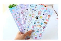 Kawaii Bullet Jelly Milk Series Children Stickers DIY Decorative Sticker Mobile Phone Stickers School Cute Stationery (ONLINE ORDER ONLY)