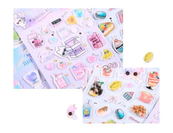 Kawaii Bullet Jelly Milk Series Children Stickers DIY Decorative Sticker Mobile Phone Stickers School Cute Stationery (ONLINE ORDER ONLY)