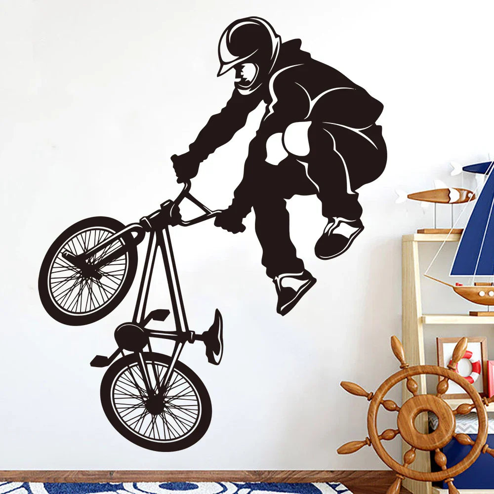 Extreme BMX Bike Wall Sticker Decal for Kids Room Decor (ONLINE ORDER ONLY)