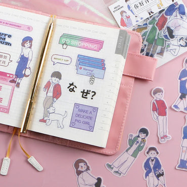 20Pcs/lot Japanese Harajuku Kawaii Decorative Stickers Scrapbooking Diy Diary Journal Stick Label Cute Stationery Kids Gift (ONLINE ORDER ONLY)