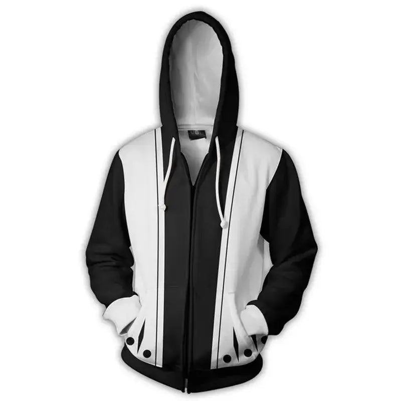 Bleach Anime Hoodie: Ichigo & Kenpachi Cosplay Sweatshirt