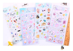 Kawaii Bullet Jelly Milk Series Children Stickers DIY Decorative Sticker Mobile Phone Stickers School Cute Stationery (ONLINE ORDER ONLY)