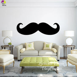 Giant Mustache Wall Decal Barber Shop Vinyl Art Mural (ONLINE ORDER ONLY)