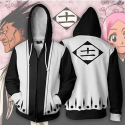 Bleach Anime Hoodie: Ichigo & Kenpachi Cosplay Sweatshirt