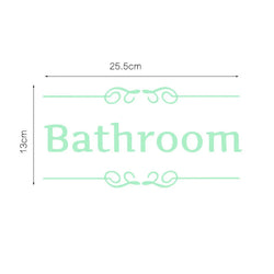 Glow In The Dark Toilet Wall Stickers Vinyl Decals Bathroom Decor (ONLINE ORDER ONLY)