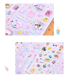 Kawaii Bullet Jelly Milk Series Children Stickers DIY Decorative Sticker Mobile Phone Stickers School Cute Stationery (ONLINE ORDER ONLY)