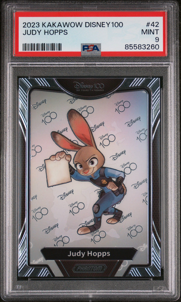 2023 KAKAWOW PHANTOM DISNEY 100 WONDROUS CHARACTER JUDY HOPPS 42 PSA 9 (Online Order Only)