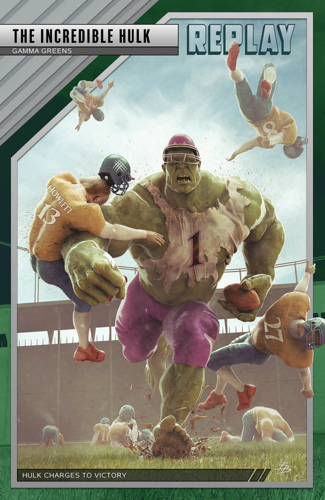 Hulk #3 Bjorn Barends Football Variant (01/19/2022) Marvel (ONLINE ORDER ONLY)