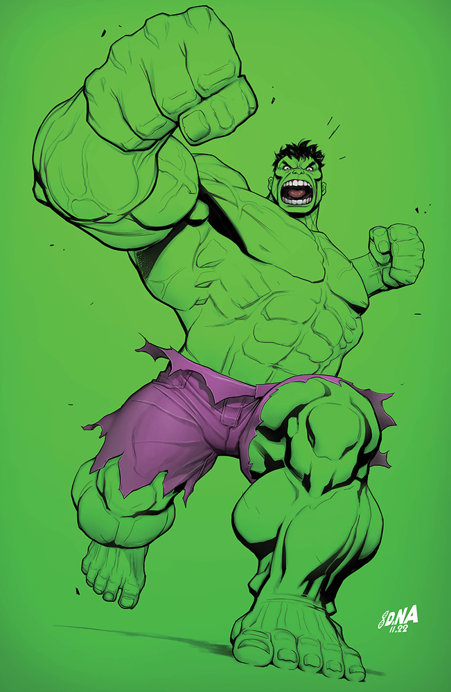 Hulk #11 Unknown Comics David Nakayama Exclusive Virgin Color Bleed Var (01/18/2023) (Online Only)