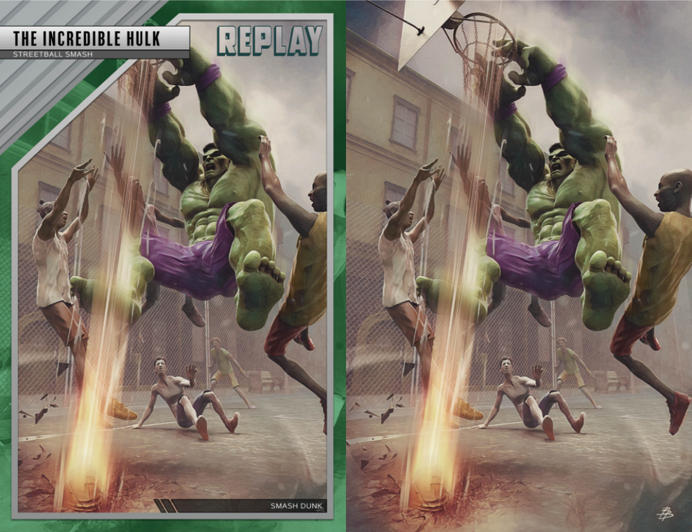 Hulk #4 2nd Print Bjorn Barends Slam Dunk Variant (03/30/2022) Marvel (ONLINE ORDER ONLY)