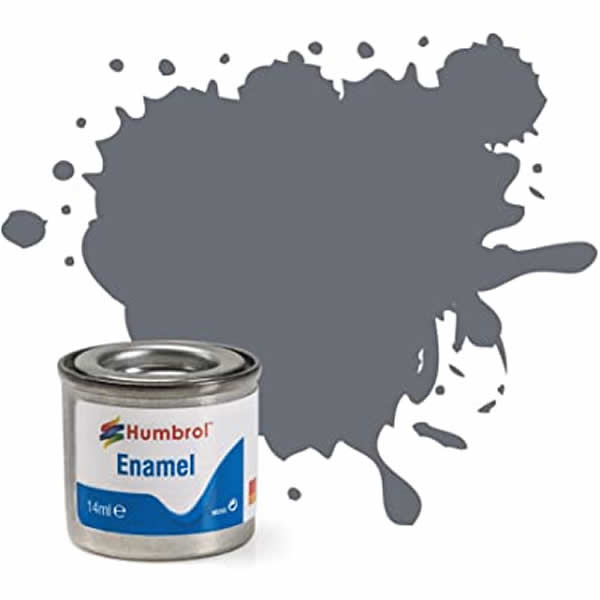 HUMAA0059 Dark Ad Grey Gloss 14ml Tinlet No 5 Enamel Paint Humbrol (ONLINE ORDER ONLY)