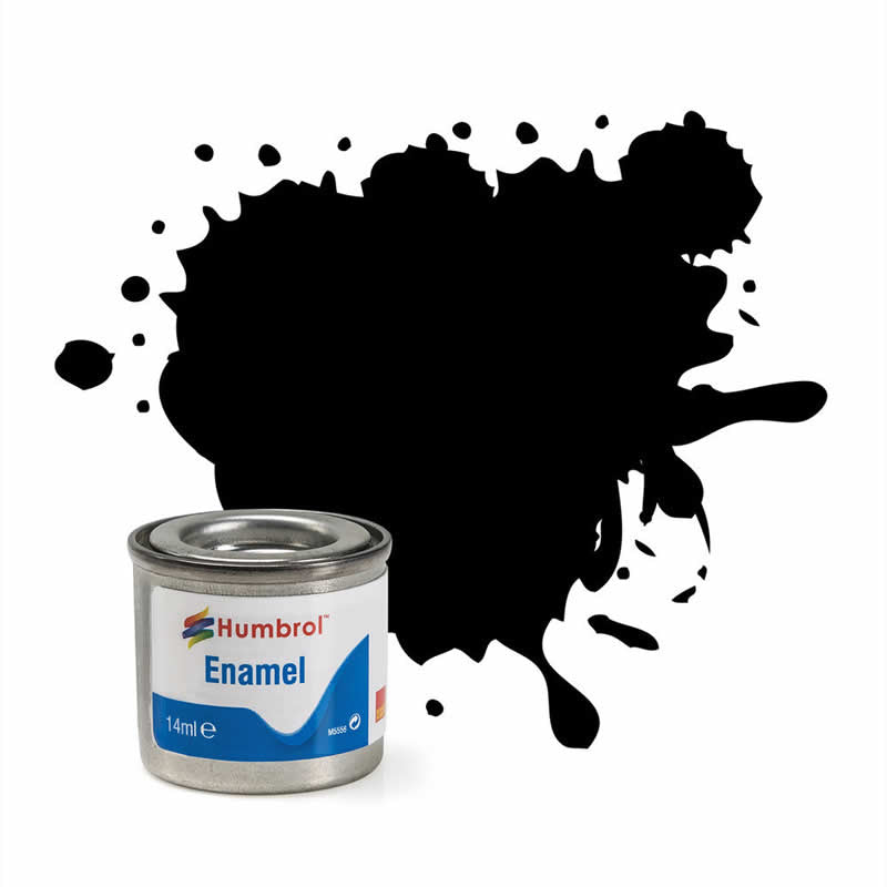 HUMAA0360 Black Matt 14ml Tinlet No 33 Enamel Paint Humbrol (ONLINE ORDER ONLY)