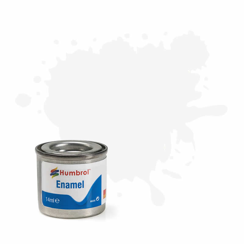 HUMAA0374 White Matt 14ml Tinlet No 34 Enamel Paint Humbrol (ONLINE ORDER ONLY)