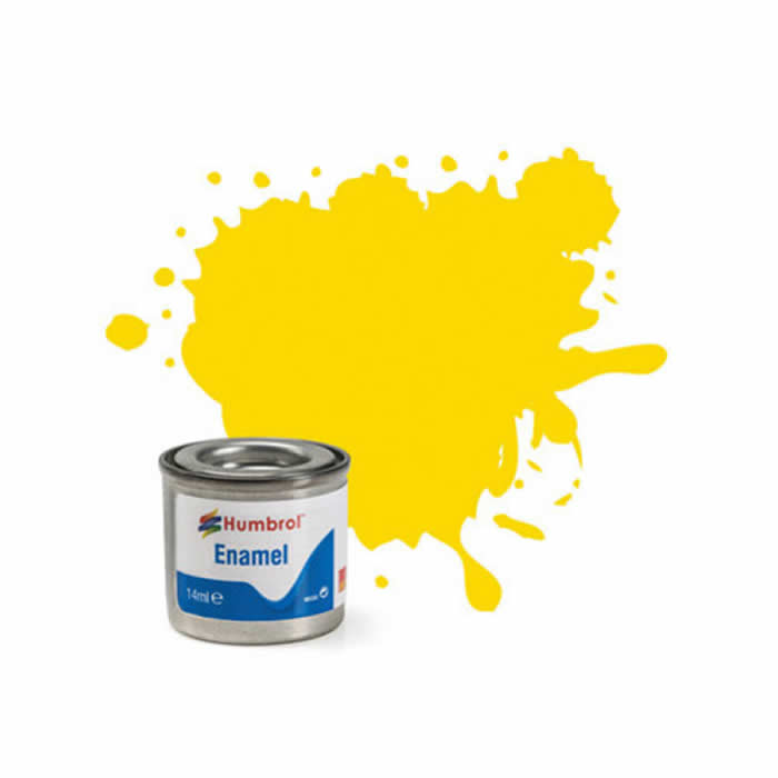 HUMAA0761 Yellow Gloss 14ml Tinlet No 69 Enamel Paint Humbrol (ONLINE ORDER ONLY)